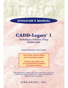 CADD Legacy 1 6400 | Triumph Medical Services